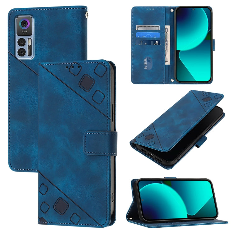 Skin Feel Embossed Leather Phone Case, For TCL 30 5G, For TCL 30 SE, For TCL 30+, For TCL 30 4G, For TCL 20 R 5G