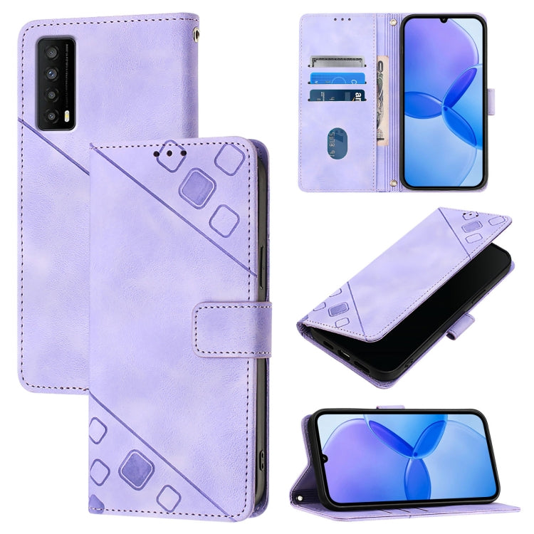 Skin Feel Embossed Leather Phone Case, For TCL 403, For TCL 40 R 5G, For TCL 30 XL T701DL, For TCL 305 / 306 / 30 SE-AL02, For TCL Stylus 5G, For TCL 303, For TCL 30T T603DL, For TCL 30Z T602DL