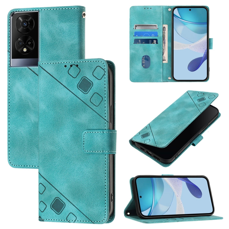 Skin Feel Embossed Leather Phone Case, For TCL K32 5G / K33, For TCL 60 NxtPaper, For TCL 60 SE NxtPaper / 605, For TCL 50 Pro NxtPaper, For TCL 201, For TCL 50 XL 5G, For TCL 50 LE 5G, For TCL 50 XE