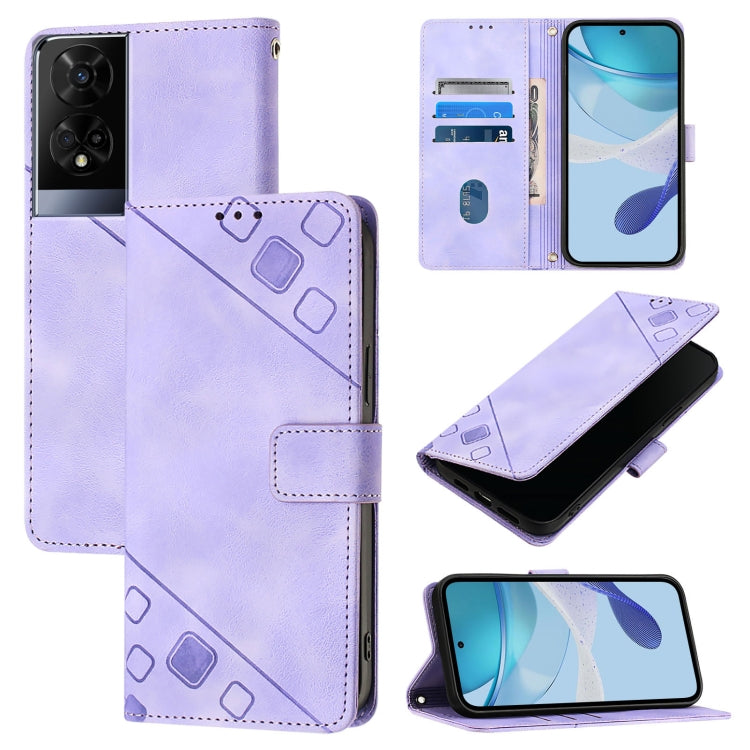 Skin Feel Embossed Leather Phone Case, For TCL K32 5G / K33, For TCL 60 NxtPaper, For TCL 60 SE NxtPaper / 605, For TCL 50 Pro NxtPaper, For TCL 201, For TCL 50 XL 5G, For TCL 50 LE 5G, For TCL 50 XE