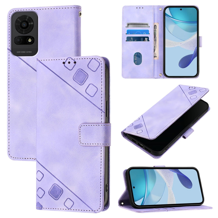 Skin Feel Embossed Leather Phone Case, For TCL K32 5G / K33, For TCL 60 NxtPaper, For TCL 60 SE NxtPaper / 605, For TCL 50 Pro NxtPaper, For TCL 201, For TCL 50 XL 5G, For TCL 50 LE 5G, For TCL 50 XE