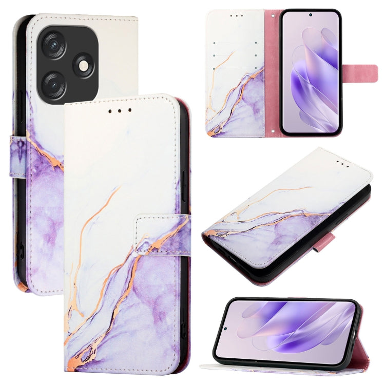 PT003 Marble Pattern Flip Leather Phone Case, For Tecno Spark 10C, For Tecno Spark 10 4G, For Tecno Spark 10 Pro