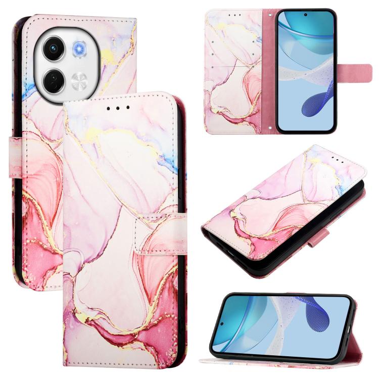 PT003 Marble Pattern Flip Leather Phone Case, For Tecno Spark 30 5G / Pova 6 Neo 5G, For Tecno Pop 6C / Itel A18, For Tecno Spark 10 Pro Magic, For Tecno Camon 30 Premier 5G, For Tecno Pova 6 Neo, For Tecno Pova 6 5G, For Tecno Pova 6 4G               ...
