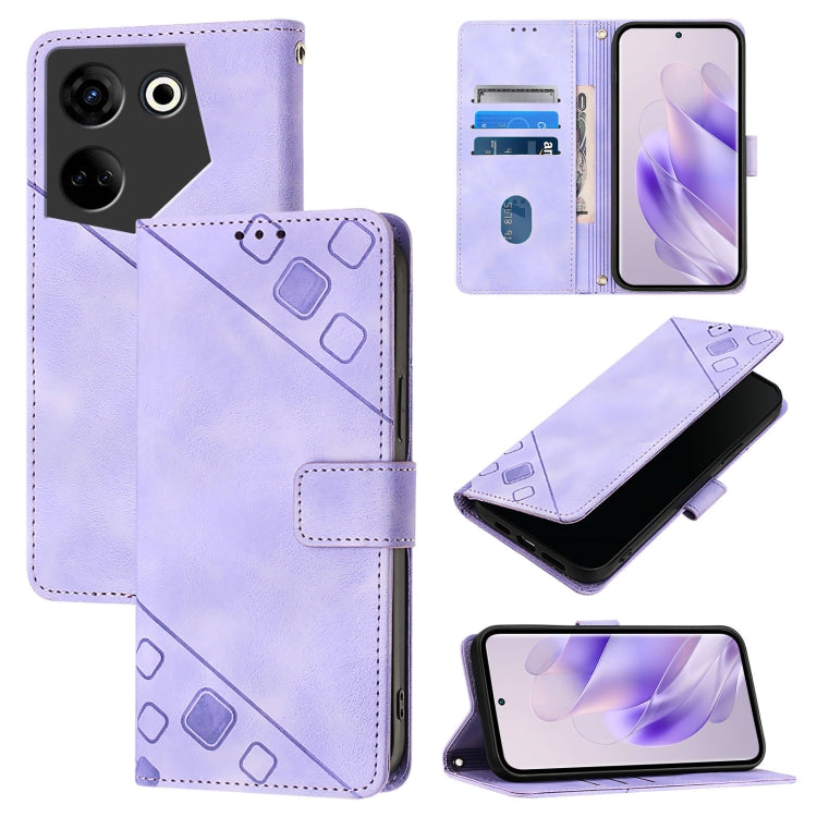 Skin Feel Embossed Leather Phone Case, For Tecno Camon 20 Pro 5G, For Tecno Camon 20 / 20 Pro 4G, For Tecno Spark Go 2023 / Pop 7 / Pop 7 Pro, For Tecno Spark 10C, For Tecno Spark 10 4G, For Tecno Pova Neo 2, For Tecno Spark 9, For Tecno Pop 5c