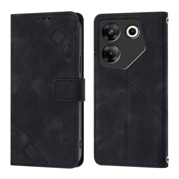 Skin Feel Embossed Leather Phone Case, For Tecno Camon 20 Pro 5G, For Tecno Camon 20 / 20 Pro 4G, For Tecno Spark Go 2023 / Pop 7 / Pop 7 Pro, For Tecno Spark 10C, For Tecno Spark 10 4G, For Tecno Pova Neo 2, For Tecno Spark 9, For Tecno Pop 5c