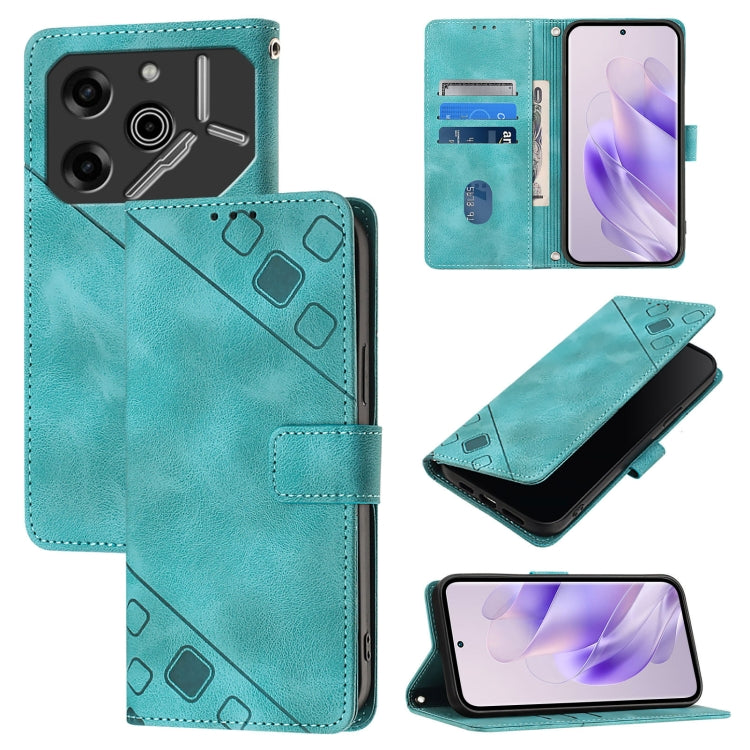 Skin Feel Embossed Leather Phone Case, For Tecno Spark 10 Pro Magic Magenta, For Tecno Camon 30 Premier 5G, For Tecno Pova 6 Neo, For Tecno Pova 6 5G, For Tecno Pova 6, For Tecno Camon 30 Pro 5G, For Tecno Camon 30 4G / 5G, For Tecno Pova 6 Pro