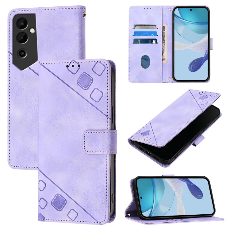 Skin Feel Embossed Leather Phone Case, For Tecno Camon 20 Pro 5G, For Tecno Camon 20 / 20 Pro 4G, For Tecno Spark Go 2023 / Pop 7 / Pop 7 Pro, For Tecno Spark 10C, For Tecno Spark 10 4G, For Tecno Pova Neo 2, For Tecno Spark 9, For Tecno Pop 5c