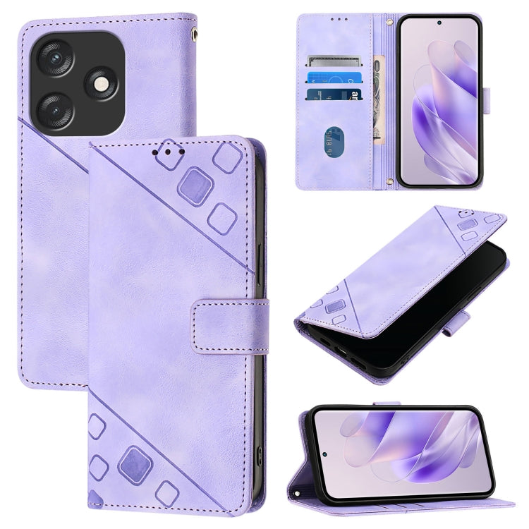Skin Feel Embossed Leather Phone Case, For Tecno Camon 20 Pro 5G, For Tecno Camon 20 / 20 Pro 4G, For Tecno Spark Go 2023 / Pop 7 / Pop 7 Pro, For Tecno Spark 10C, For Tecno Spark 10 4G, For Tecno Pova Neo 2, For Tecno Spark 9, For Tecno Pop 5c