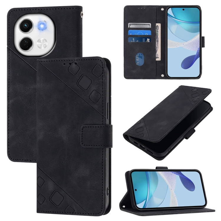 Skin Feel Embossed Leather Phone Case, For Tecno Camon 50 4G, For Tecno Spark Slim 5G, For Tecno Camon 40 Pro 4G, For Tecno Camon 40 Premier, For Tecno Camon 40 4G, For Tecno Spark 30 5G / Pova 6 Neo 5G, For Tecno Spark 30C 5G / Pop 9 5G, For Tecno Pop 6C