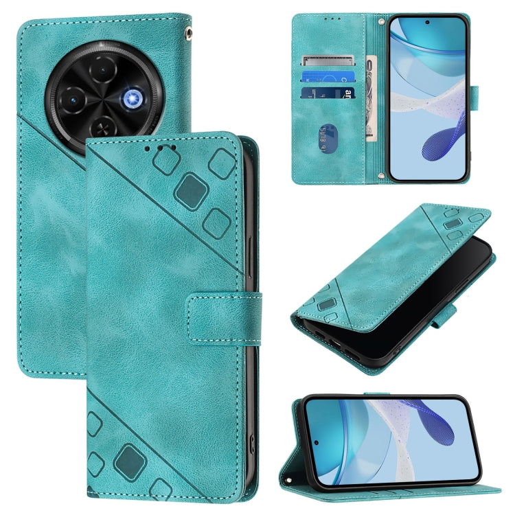 Skin Feel Embossed Leather Phone Case, For Tecno Camon 50 4G, For Tecno Spark Slim 5G, For Tecno Camon 40 Pro 4G, For Tecno Camon 40 Premier, For Tecno Camon 40 4G, For Tecno Spark 30 5G / Pova 6 Neo 5G, For Tecno Spark 30C 5G / Pop 9 5G, For Tecno Pop 6C