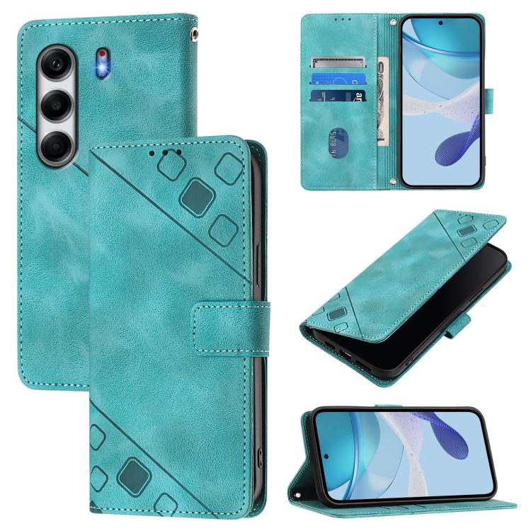 Skin Feel Embossed Leather Phone Case, For Tecno Camon 50 4G, For Tecno Spark Slim 5G, For Tecno Camon 40 Pro 4G, For Tecno Camon 40 Premier, For Tecno Camon 40 4G, For Tecno Spark 30 5G / Pova 6 Neo 5G, For Tecno Spark 30C 5G / Pop 9 5G, For Tecno Pop 6C