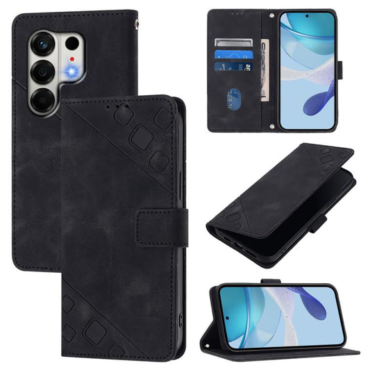 Skin Feel Embossed Leather Phone Case, For Tecno Camon 50 4G, For Tecno Spark Slim 5G, For Tecno Camon 40 Pro 4G, For Tecno Camon 40 Premier, For Tecno Camon 40 4G, For Tecno Spark 30 5G / Pova 6 Neo 5G, For Tecno Spark 30C 5G / Pop 9 5G, For Tecno Pop 6C
