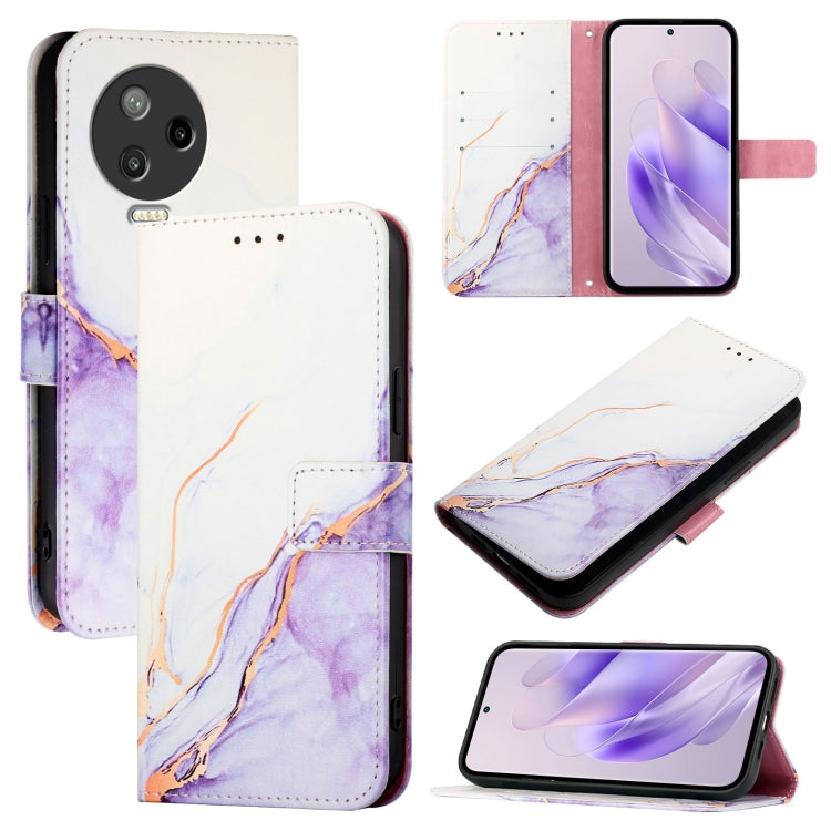 PT003 Marble Pattern Flip Leather Phone Case, For Infinix Note 12 Pro 4G / Note 12 2023, For Infinix Hot 90 / 90 Pro