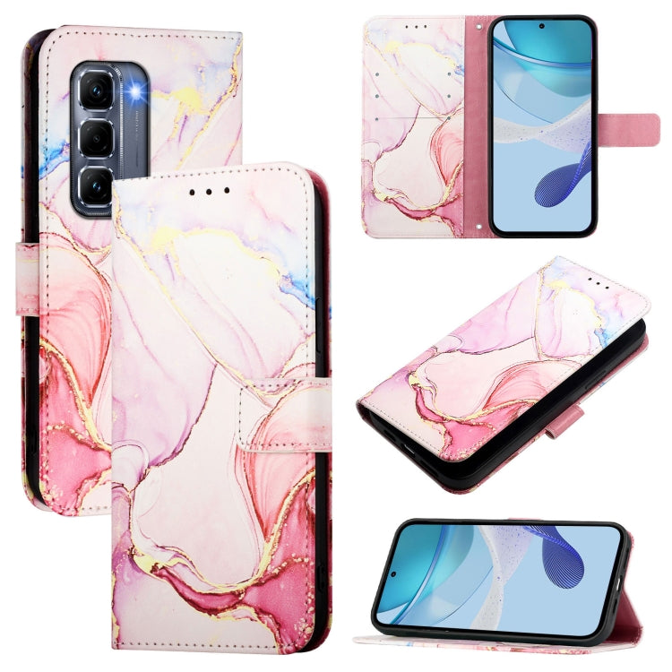 PT003 Marble Pattern Flip Leather Phone Case, For Infinix GT 50 Pro 5G, For Infinix Note Edge 5G, For Infinix Smart 20 4G, For Infinix Note 60 / 60 Pro 5G, For Infinix Hot 60i 5G / Tecno Spark Go 5G, For Infinix Smart 10 Plus                           ...