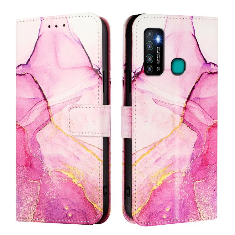 PT003 Marble Pattern Flip Leather Phone Case, For Infinix Hot 90 / 90 Pro