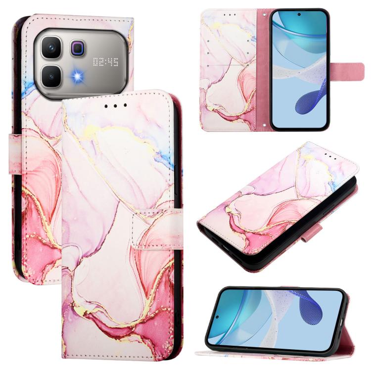 PT003 Marble Pattern Flip Leather Phone Case, For Infinix GT 50 Pro 5G, For Infinix Note Edge 5G, For Infinix Smart 20 4G, For Infinix Note 60 / 60 Pro 5G, For Infinix Hot 60i 5G / Tecno Spark Go 5G, For Infinix Smart 10 Plus                           ...