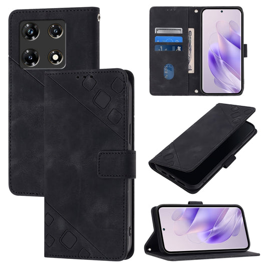 Skin Feel Embossed Leather Phone Case, For Infinix Note 30 Pro / Note 30 5G, For Infinix Note 30i, For Infinix Note 30 4G X6833B, For Infinix Note 30 VIP, For Infinix Hot 30i, For Infinix Hot 30 4G, For Infinix Zero 20, For Infinix Hot 9 / Hot 9 Pro
