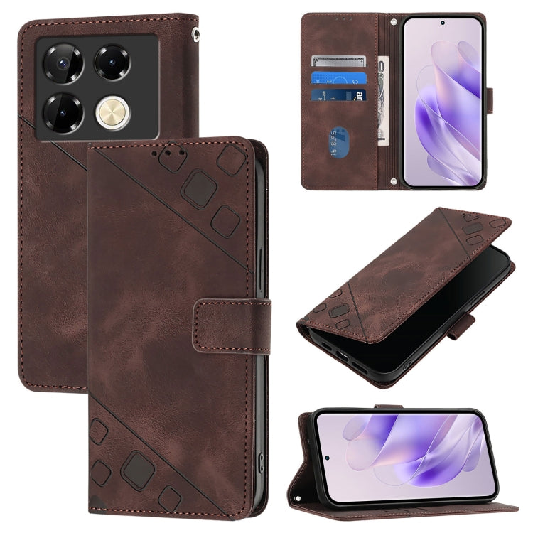 Skin Feel Embossed Leather Phone Case, For Infinix Note 50s, For Infinix Hot 50 Pro+ 4G, For Infinix Smart 8 Plus / Smart 8 Pro, For Infinix GT 20 Pro X6871, For Infinix Note 40 Pro 4G, For Infinix Note 40 Pro 5G, For Infinix Note 40                   ...