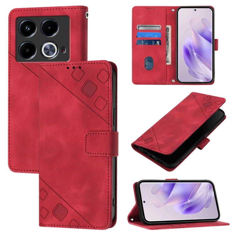 Skin Feel Embossed Leather Phone Case, For Infinix Note 50s, For Infinix Hot 50 Pro+ 4G, For Infinix Smart 8 Plus / Smart 8 Pro, For Infinix GT 20 Pro X6871, For Infinix Note 40 Pro 4G, For Infinix Note 40 Pro 5G, For Infinix Note 40                   ...