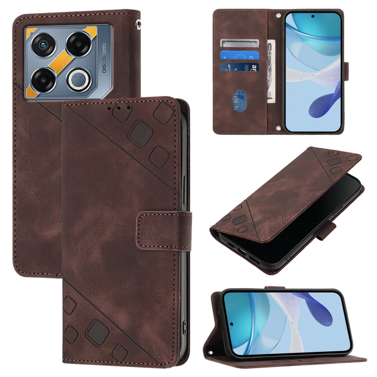 Skin Feel Embossed Leather Phone Case, For Infinix Note 50s, For Infinix Hot 50 Pro+ 4G, For Infinix Smart 8 Plus / Smart 8 Pro, For Infinix GT 20 Pro X6871, For Infinix Note 40 Pro 4G, For Infinix Note 40 Pro 5G, For Infinix Note 40                   ...