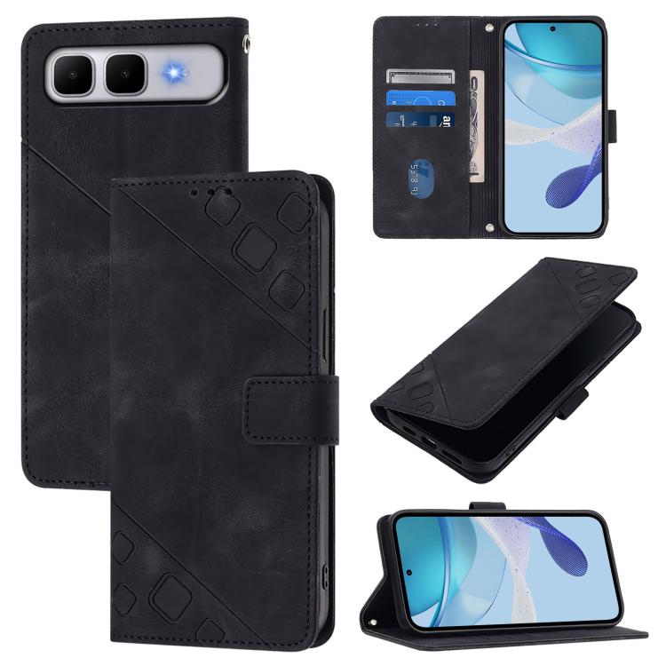 Skin Feel Embossed Leather Phone Case, For Infinix GT 50 Pro 5G, For Infinix Note Edge 5G Global, For Infinix Smart 20 4G X6840, For Infinix Note 60 5G / 60 Pro 5G, For Infinix Hot 60i 5G / Tecno Spark Go 5G, For Infinix Smart 10 Plus                  ...