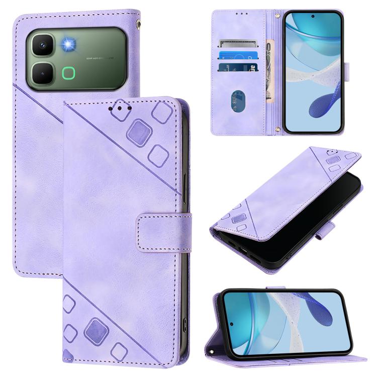 Skin Feel Embossed Leather Phone Case, For Infinix GT 50 Pro 5G, For Infinix Note Edge 5G Global, For Infinix Smart 20 4G X6840, For Infinix Note 60 5G / 60 Pro 5G, For Infinix Hot 60i 5G / Tecno Spark Go 5G, For Infinix Smart 10 Plus                  ...
