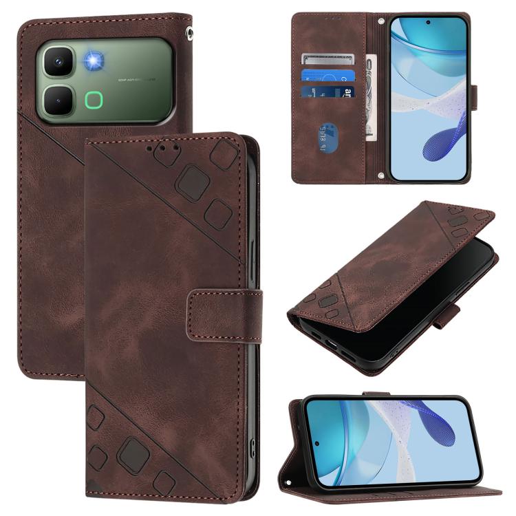 Skin Feel Embossed Leather Phone Case, For Infinix GT 50 Pro 5G, For Infinix Note Edge 5G Global, For Infinix Smart 20 4G X6840, For Infinix Note 60 5G / 60 Pro 5G, For Infinix Hot 60i 5G / Tecno Spark Go 5G, For Infinix Smart 10 Plus                  ...