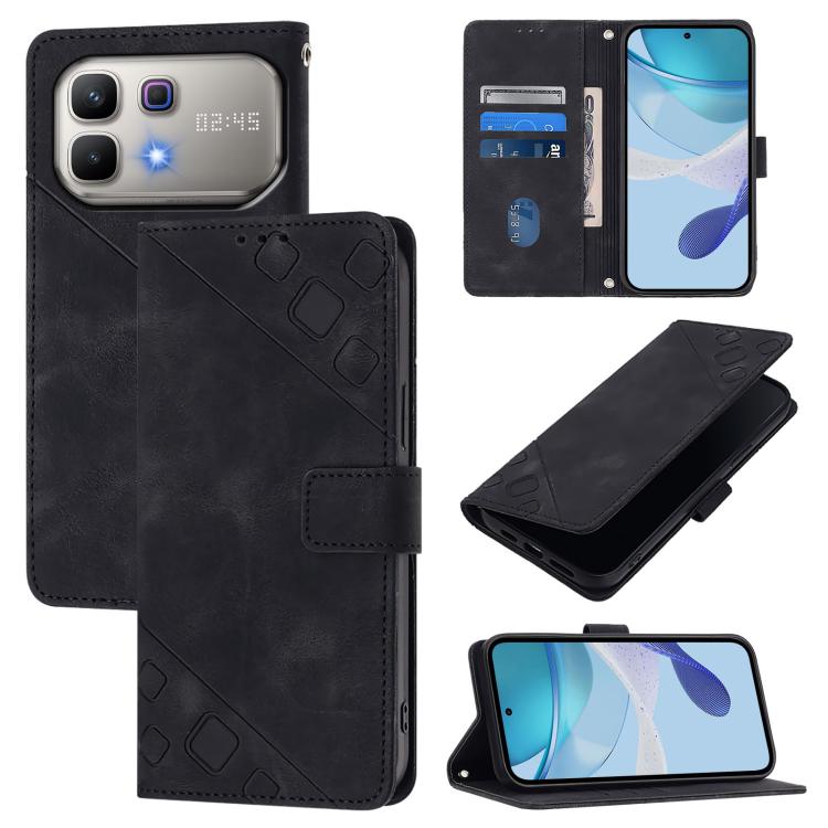 Skin Feel Embossed Leather Phone Case, For Infinix GT 50 Pro 5G, For Infinix Note Edge 5G Global, For Infinix Smart 20 4G X6840, For Infinix Note 60 5G / 60 Pro 5G, For Infinix Hot 60i 5G / Tecno Spark Go 5G, For Infinix Smart 10 Plus                  ...