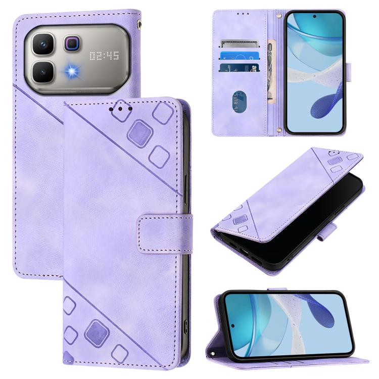 Skin Feel Embossed Leather Phone Case, For Infinix GT 50 Pro 5G, For Infinix Note Edge 5G Global, For Infinix Smart 20 4G X6840, For Infinix Note 60 5G / 60 Pro 5G, For Infinix Hot 60i 5G / Tecno Spark Go 5G, For Infinix Smart 10 Plus                  ...