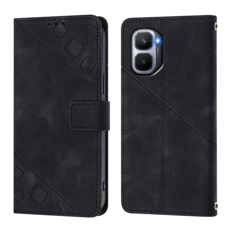 Skin Feel Embossed Leather Phone Case, For Infinix GT 50 Pro 5G, For Infinix Note Edge 5G Global, For Infinix Smart 20 4G X6840, For Infinix Note 60 5G / 60 Pro 5G, For Infinix Hot 60i 5G / Tecno Spark Go 5G, For Infinix Smart 10 Plus                  ...
