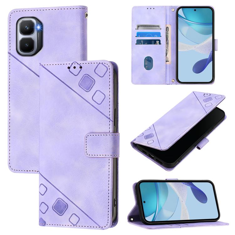 Skin Feel Embossed Leather Phone Case, For Infinix GT 50 Pro 5G, For Infinix Note Edge 5G Global, For Infinix Smart 20 4G X6840, For Infinix Note 60 5G / 60 Pro 5G, For Infinix Hot 60i 5G / Tecno Spark Go 5G, For Infinix Smart 10 Plus                  ...