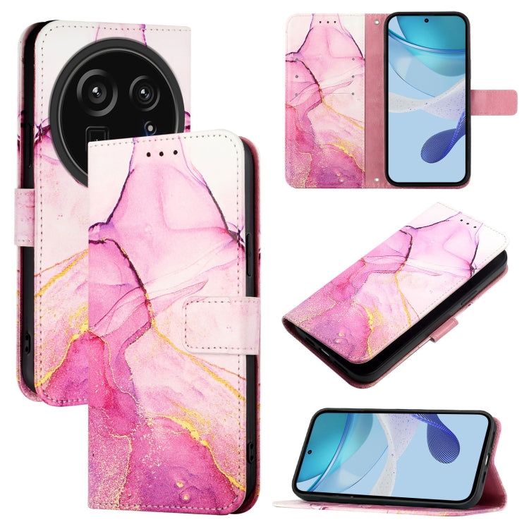 PT003 Marble Pattern Flip Leather Phone Case, For Sharp Aquos Sense9 Plus, For Sharp Aquos Sense9, For Sharp Aquos R9 Pro SH-54E, For Sharp Aquos Wish 4 SH-52E, For Sharp Aquos R9 SH-51E