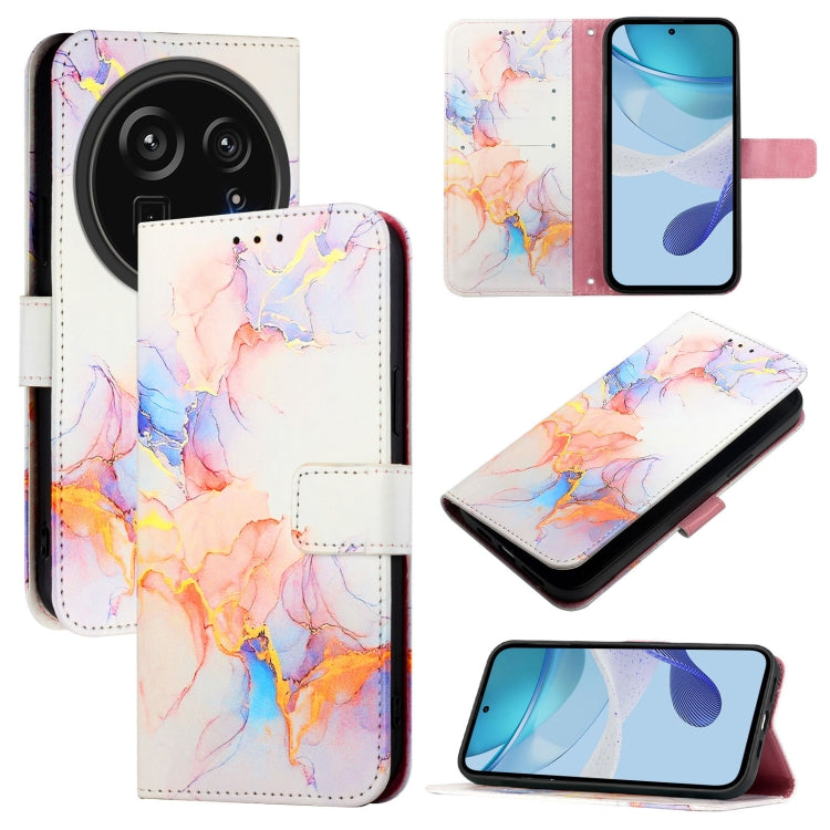 PT003 Marble Pattern Flip Leather Phone Case, For Sharp Aquos Sense9 Plus, For Sharp Aquos Sense9, For Sharp Aquos R9 Pro SH-54E, For Sharp Aquos Wish 4 SH-52E, For Sharp Aquos R9 SH-51E