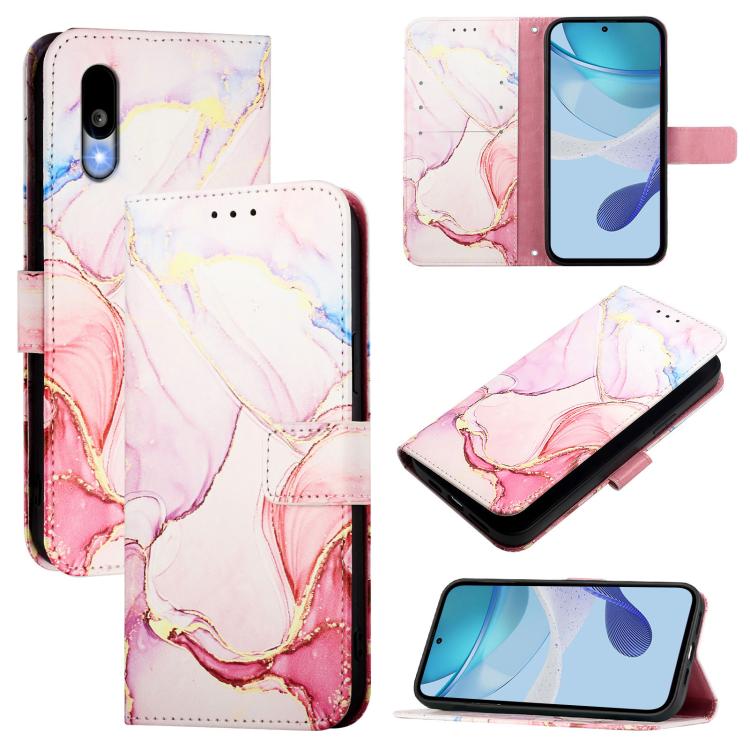 PT003 Marble Pattern Flip Leather Phone Case, For Sharp Aquos wish6, For Sharp Aquos R11, For Sharp Aquos Sense10, For Sharp Basio Active3, For Sharp Aquos Sense9 Plus, For Sharp Aquos Sense9, For Sharp Aquos R9 Pro SH-54E, For Sharp Aquos Wish 4 SH-52...