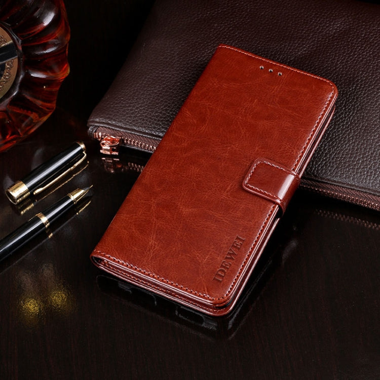 idewei Crazy Horse Texture Horizontal Flip Leather Case with Holder & Card Slots & Wallet, For Cubot P40, For Infinix Hot 9, For Oukitel C19