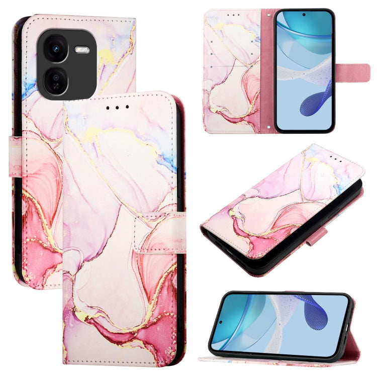 PT003 Marble Pattern Flip Leather Phone Case, For vivo iQOO Z9x, For vivo iQOO Z9 / iQOO Z9 Turbo, For vivo Y03 4G Global, For vivo Y100 IDN / Y200e, For vivo V30 / V30 Pro 5G Global, For vivo V30 Lite 5G Global, For vivo V29e 5G Global / Y200 5G Globa...