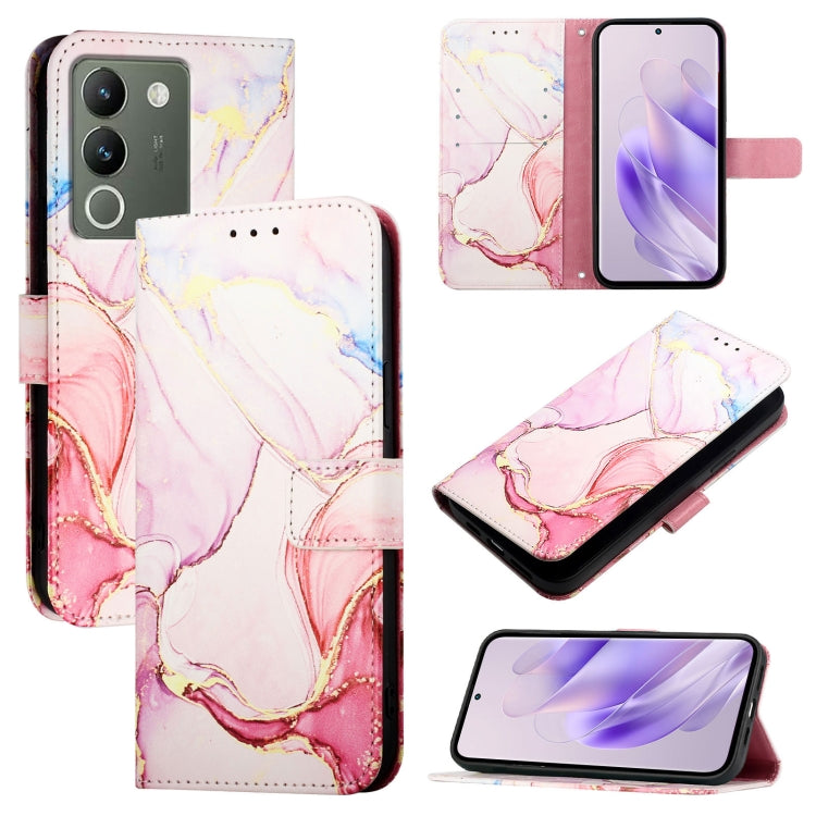 PT003 Marble Pattern Flip Leather Phone Case, For vivo iQOO Z9x, For vivo iQOO Z9 / iQOO Z9 Turbo, For vivo Y03 4G Global, For vivo Y100 IDN / Y200e, For vivo V30 / V30 Pro 5G Global, For vivo V30 Lite 5G Global, For vivo V29e 5G Global / Y200 5G Globa...