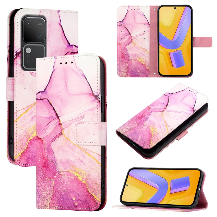 PT003 Marble Pattern Flip Leather Phone Case, For vivo iQOO Z9x, For vivo iQOO Z9 / iQOO Z9 Turbo, For vivo Y03 4G Global, For vivo Y100 IDN / Y200e, For vivo V30 / V30 Pro 5G Global, For vivo V30 Lite 5G Global, For vivo V29e 5G Global / Y200 5G Globa...