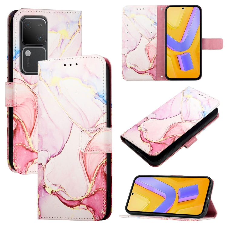PT003 Marble Pattern Flip Leather Phone Case, For vivo iQOO Z9x, For vivo iQOO Z9 / iQOO Z9 Turbo, For vivo Y03 4G Global, For vivo Y100 IDN / Y200e, For vivo V30 / V30 Pro 5G Global, For vivo V30 Lite 5G Global, For vivo V29e 5G Global / Y200 5G Globa...