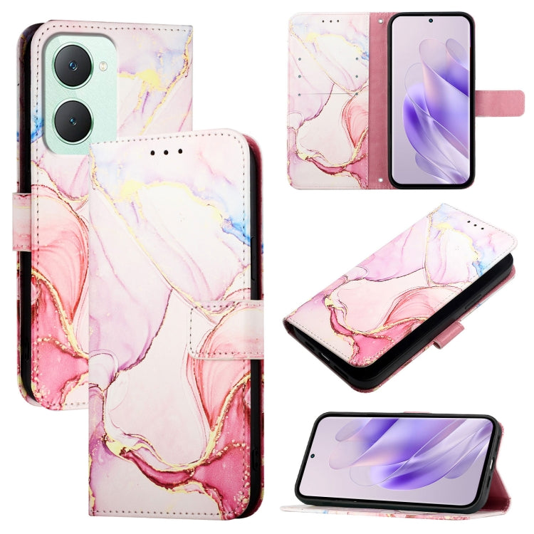 PT003 Marble Pattern Flip Leather Phone Case, For vivo iQOO Z9x, For vivo iQOO Z9 / iQOO Z9 Turbo, For vivo Y03 4G Global, For vivo Y100 IDN / Y200e, For vivo V30 / V30 Pro 5G Global, For vivo V30 Lite 5G Global, For vivo V29e 5G Global / Y200 5G Globa...