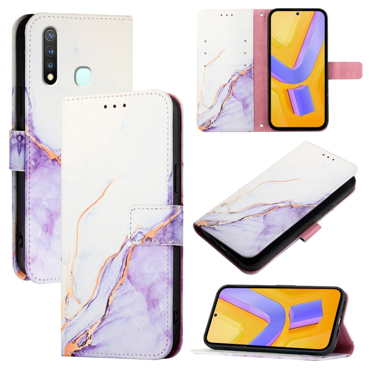 PT003 Marble Pattern Flip Leather Phone Case, For vivo Y30 4G Global, For vivo Y19 / U3 / Y5s / Z5i / U20, For vivo Y27 4G Global