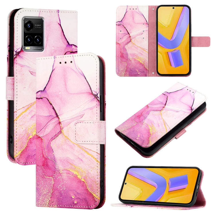 PT003 Marble Pattern Flip Leather Phone Case, For vivo V27e 4G / T2 4G Global, For vivo Y35 4G / Y22s 4G / Y22 4G Global, For vivo Y77 5G Global / Y77e 5G, For vivo Y55s 5G 2023 / Y55 5G / Y75 5G, For vivo T1 5G / iQOO U5e / Y30 5G / Y33e 5G           ...