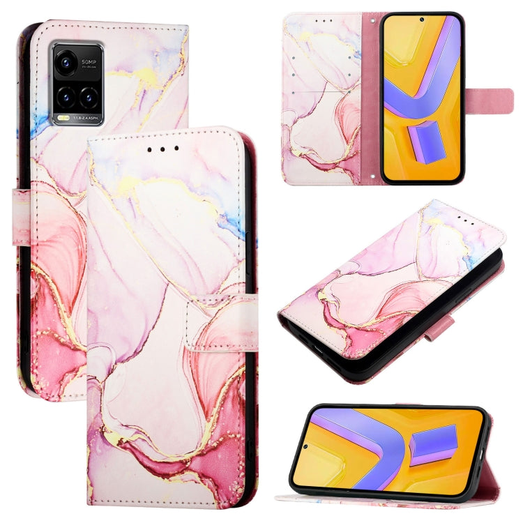 PT003 Marble Pattern Flip Leather Phone Case, For vivo V27e 4G / T2 4G Global, For vivo Y35 4G / Y22s 4G / Y22 4G Global, For vivo Y77 5G Global / Y77e 5G, For vivo Y55s 5G 2023 / Y55 5G / Y75 5G, For vivo T1 5G / iQOO U5e / Y30 5G / Y33e 5G           ...