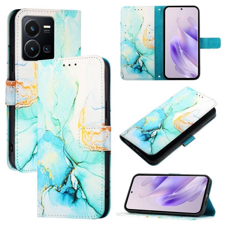 PT003 Marble Pattern Flip Leather Phone Case, For vivo V27e 4G / T2 4G Global, For vivo Y35 4G / Y22s 4G / Y22 4G Global, For vivo Y77 5G Global / Y77e 5G, For vivo Y55s 5G 2023 / Y55 5G / Y75 5G, For vivo T1 5G / iQOO U5e / Y30 5G / Y33e 5G           ...