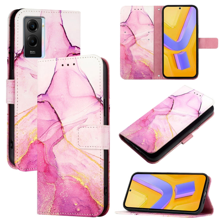PT003 Marble Pattern Flip Leather Phone Case, For vivo V27e 4G / T2 4G Global, For vivo Y35 4G / Y22s 4G / Y22 4G Global, For vivo Y77 5G Global / Y77e 5G, For vivo Y55s 5G 2023 / Y55 5G / Y75 5G, For vivo T1 5G / iQOO U5e / Y30 5G / Y33e 5G           ...