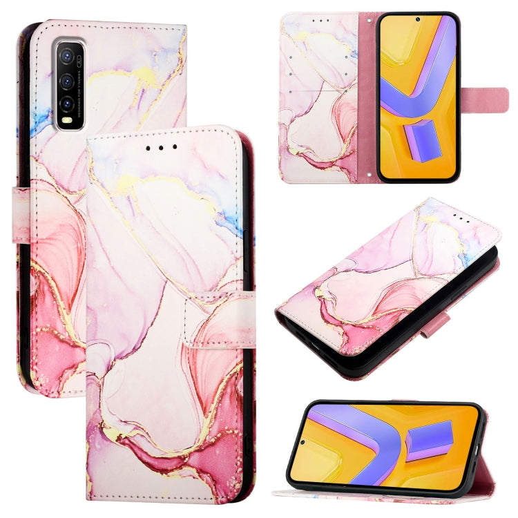 PT003 Marble Pattern Flip Leather Phone Case, For vivo V27e 4G / T2 4G Global, For vivo Y35 4G / Y22s 4G / Y22 4G Global, For vivo Y77 5G Global / Y77e 5G, For vivo Y55s 5G 2023 / Y55 5G / Y75 5G, For vivo T1 5G / iQOO U5e / Y30 5G / Y33e 5G           ...