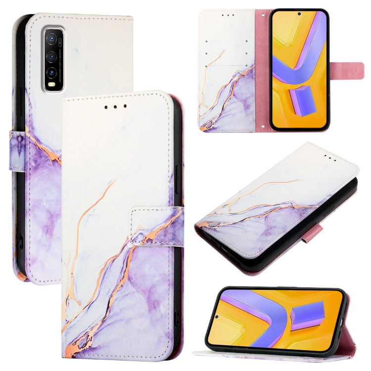 PT003 Marble Pattern Flip Leather Phone Case, For vivo V27e 4G / T2 4G Global, For vivo Y35 4G / Y22s 4G / Y22 4G Global, For vivo Y77 5G Global / Y77e 5G, For vivo Y55s 5G 2023 / Y55 5G / Y75 5G, For vivo T1 5G / iQOO U5e / Y30 5G / Y33e 5G           ...