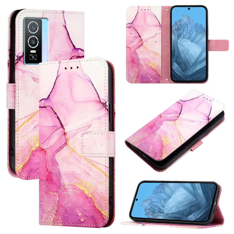 PT003 Marble Pattern Flip Leather Phone Case, For vivo V27e 4G / T2 4G Global, For vivo Y35 4G / Y22s 4G / Y22 4G Global, For vivo Y77 5G Global / Y77e 5G, For vivo Y55s 5G 2023 / Y55 5G / Y75 5G, For vivo T1 5G / iQOO U5e / Y30 5G / Y33e 5G           ...