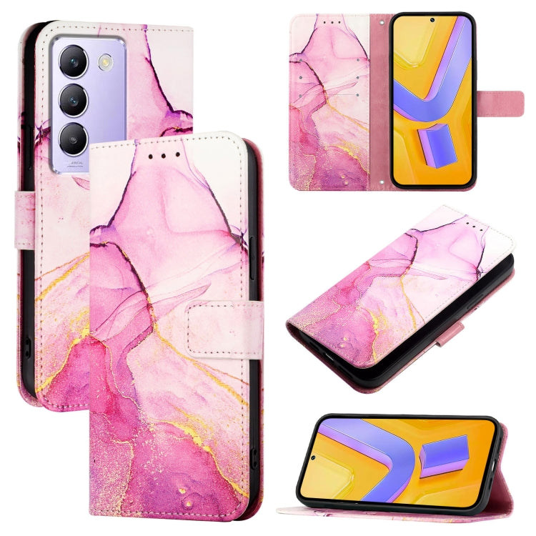 PT003 Marble Pattern Flip Leather Phone Case, For vivo iQOO Z9x, For vivo iQOO Z9 / iQOO Z9 Turbo, For vivo Y03 4G Global, For vivo Y100 IDN / Y200e, For vivo V30 / V30 Pro 5G Global, For vivo V30 Lite 5G Global, For vivo V29e 5G Global / Y200 5G Globa...