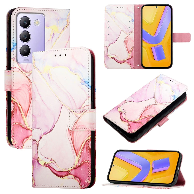 PT003 Marble Pattern Flip Leather Phone Case, For vivo iQOO Z9x, For vivo iQOO Z9 / iQOO Z9 Turbo, For vivo Y03 4G Global, For vivo Y100 IDN / Y200e, For vivo V30 / V30 Pro 5G Global, For vivo V30 Lite 5G Global, For vivo V29e 5G Global / Y200 5G Globa...